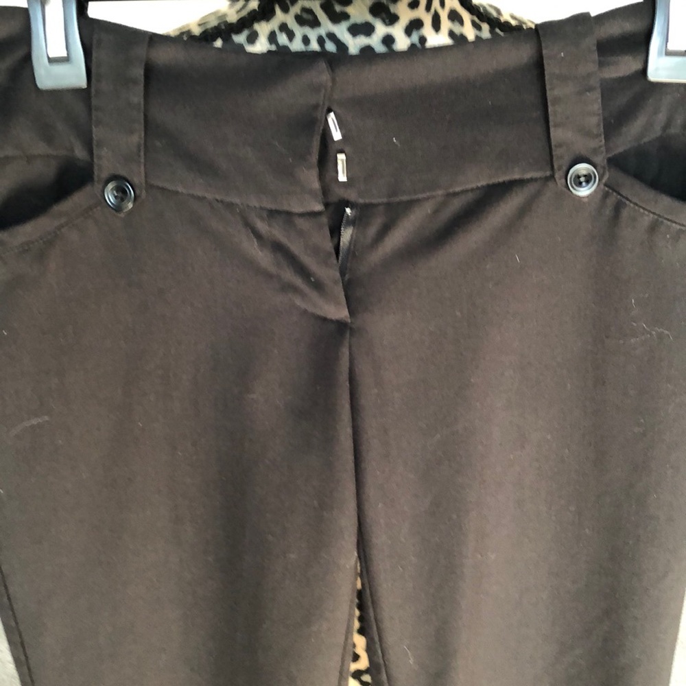 Black dress slacks low waist with pockets - Picture 2 of 3